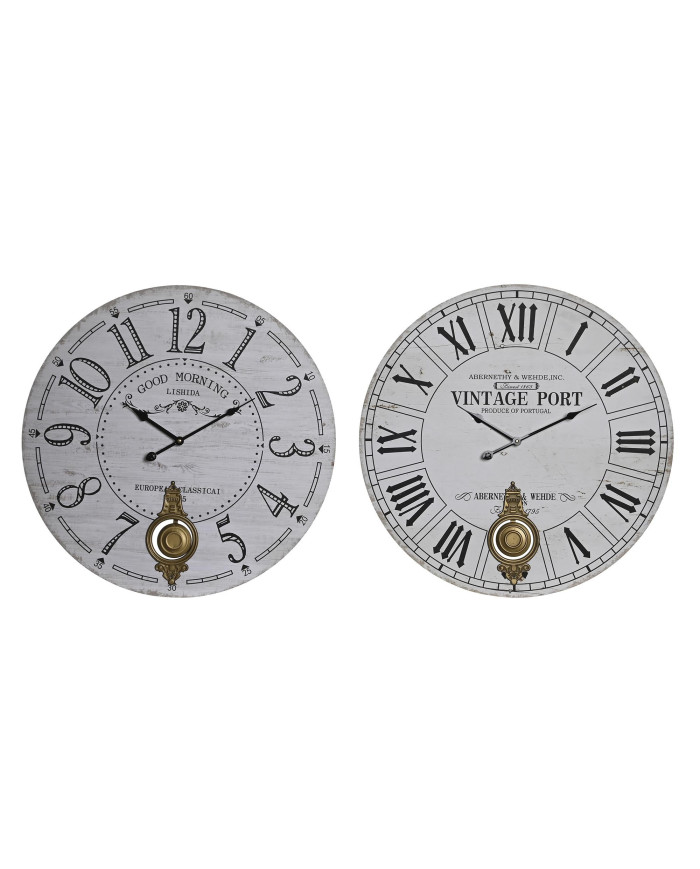 RELOJ PARED MDF METAL 58X8X58 2 SURT.