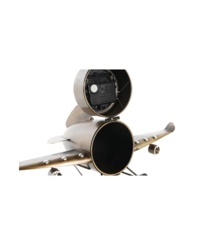 RELOJ SOBREMESA HIERRO 42X23X14 AVION 2 SURT.