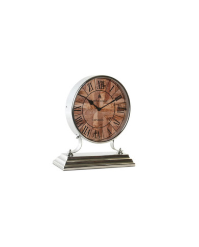 RELOJ SOBREMESA ALUMINIO 30X9,5X33 NIQUELADO