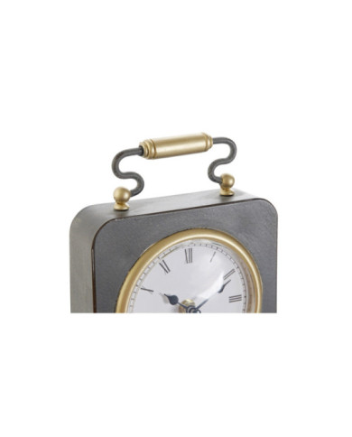 RELOJ SOBREMESA METAL PVC 14,5X5X21 DORADO 2 SURT.