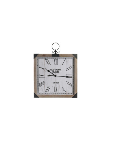 RELOJ PARED HIERRO MDF 60X4,5X75 BLANCO