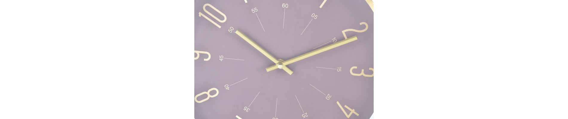RELOJ PARED ALUMINIO 30X4X30 DORADO 2 SURT.