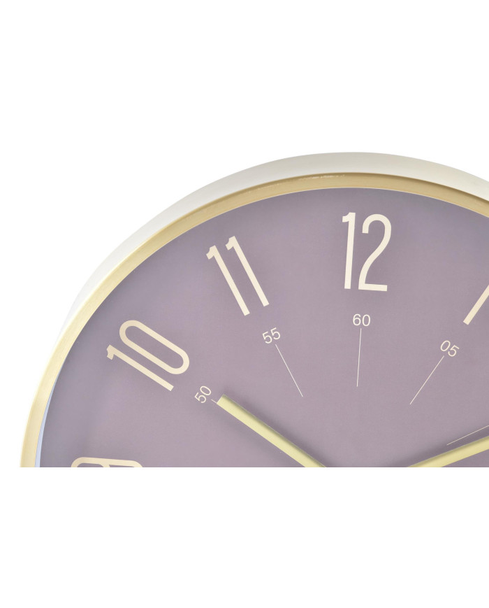 RELOJ PARED ALUMINIO 30X4X30 DORADO 2 SURT.