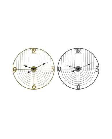 RELOJ PARED METAL 60X3X60 2 SURT.