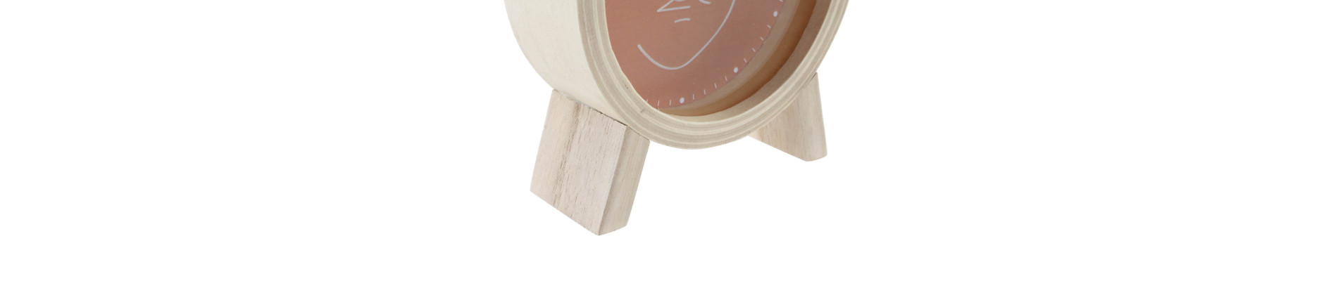 RELOJ MADERA 13X5X15 CARA 2 SURT.