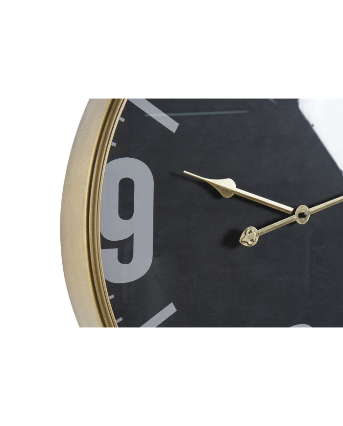 RELOJ HIERRO CRISTAL 60X6,5X80 NEGRO