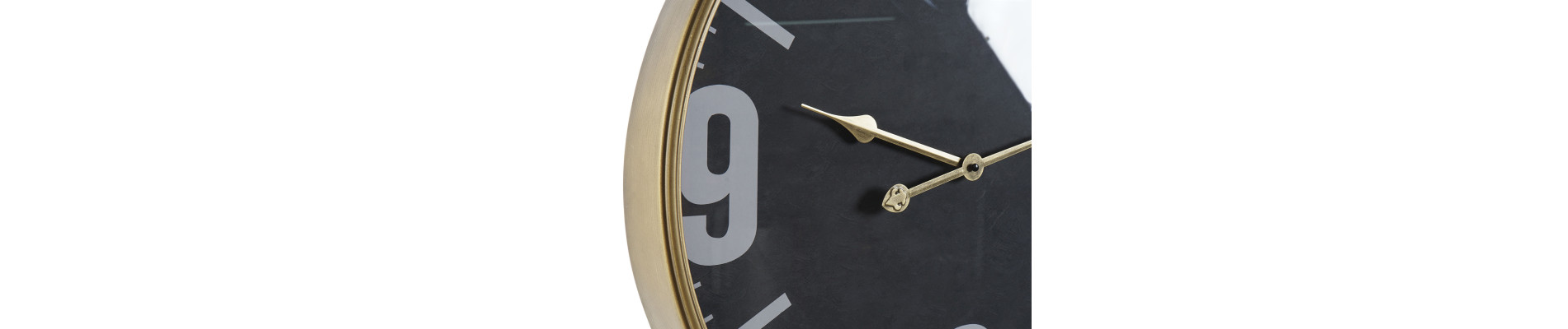 RELOJ HIERRO CRISTAL 60X6,5X80 NEGRO