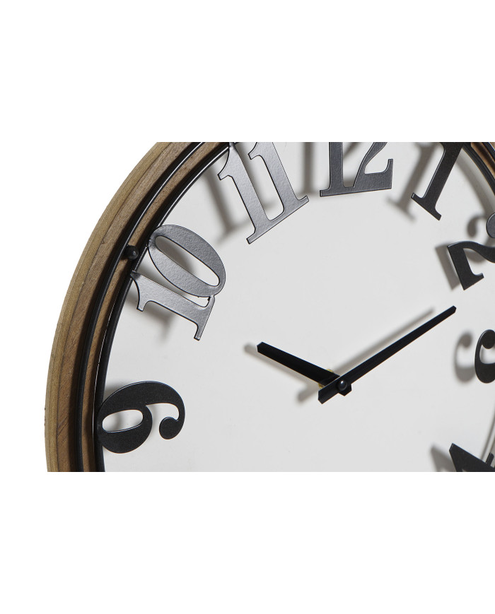 RELOJ PARED METAL MDF 108X6,4X63,5 BICICLETA NEGRO