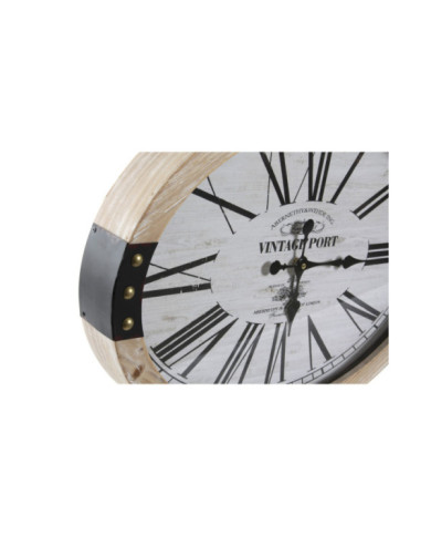RELOJ PARED HIERRO MDF 58X6,5X58 2 SURT.
