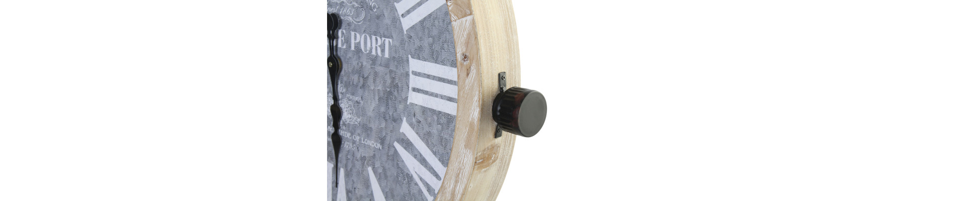 RELOJ PARED METAL CRISTAL 65X7X74 2 SURT.