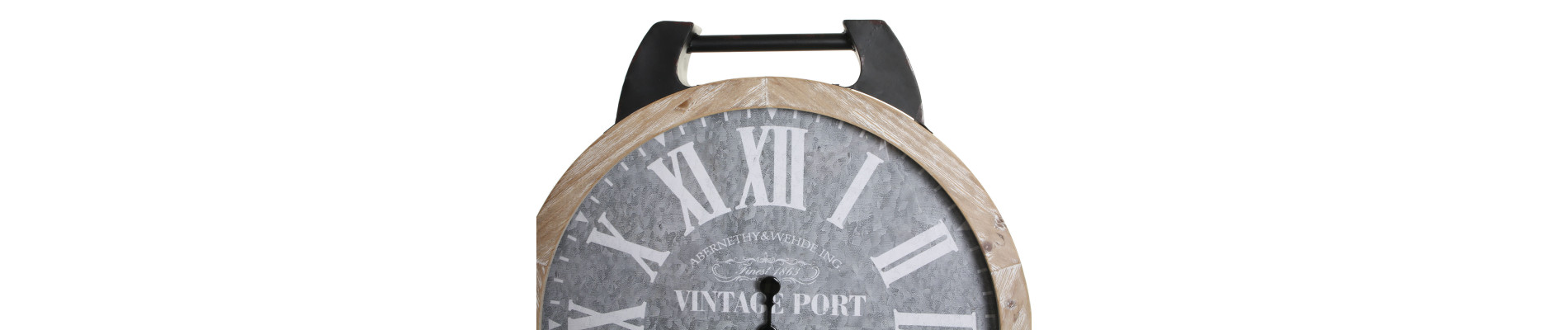RELOJ PARED METAL CRISTAL 65X7X74 2 SURT.