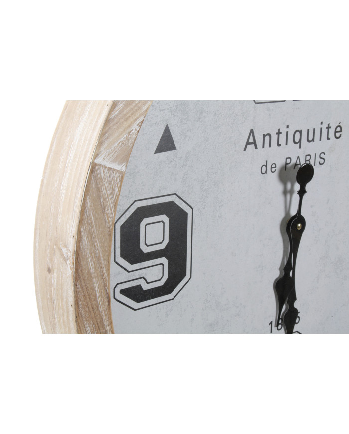 RELOJ PARED METAL CRISTAL 65X7X74 2 SURT.