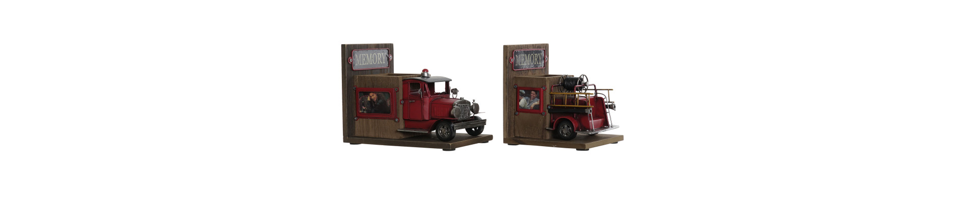 SUJETALIBROS SET 2 MADERA 22X13,5X17 BOMBEROS