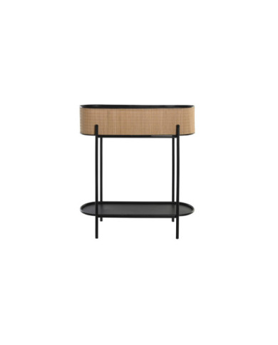 MACETERO BAMBU METAL 60X23,5X69 NATURAL