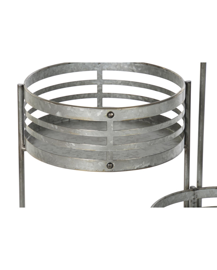MACETERO METAL HIERRO 47X35X72 GRIS