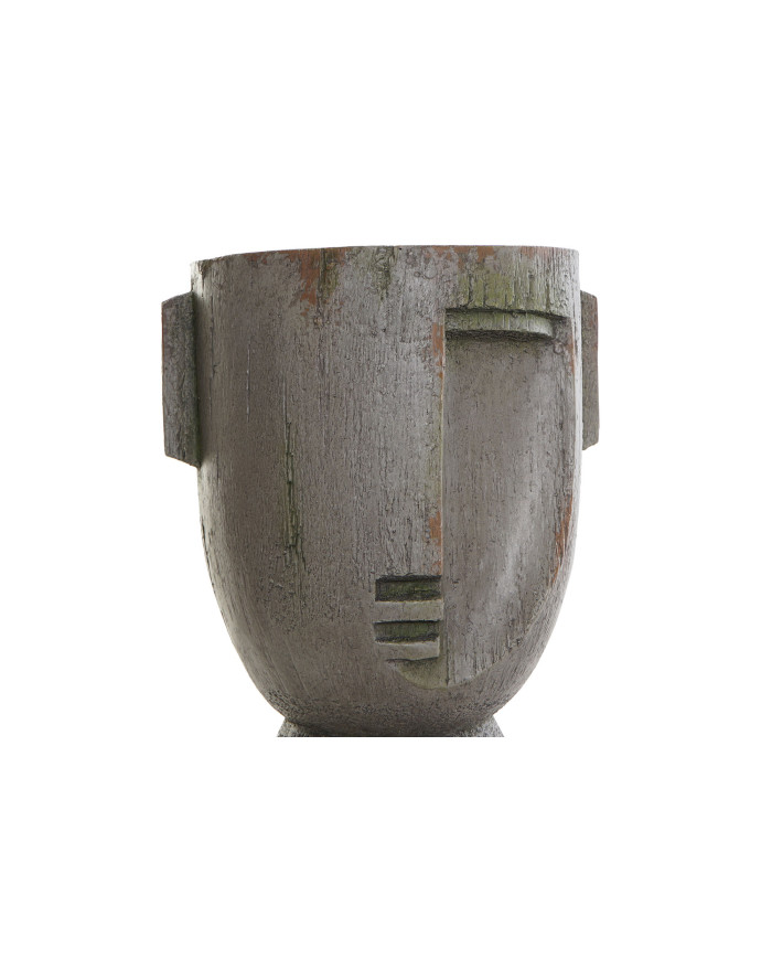 MACETERO FIBRA VIDRIO 26X23X34 CARA GRIS