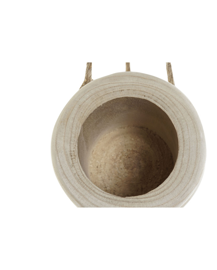 MACETERO PAULOWNIA CUERDA 16X16X53 COLGANTE