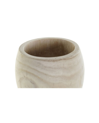 MACETERO PAULOWNIA 23X23X56 NATURAL MARRON