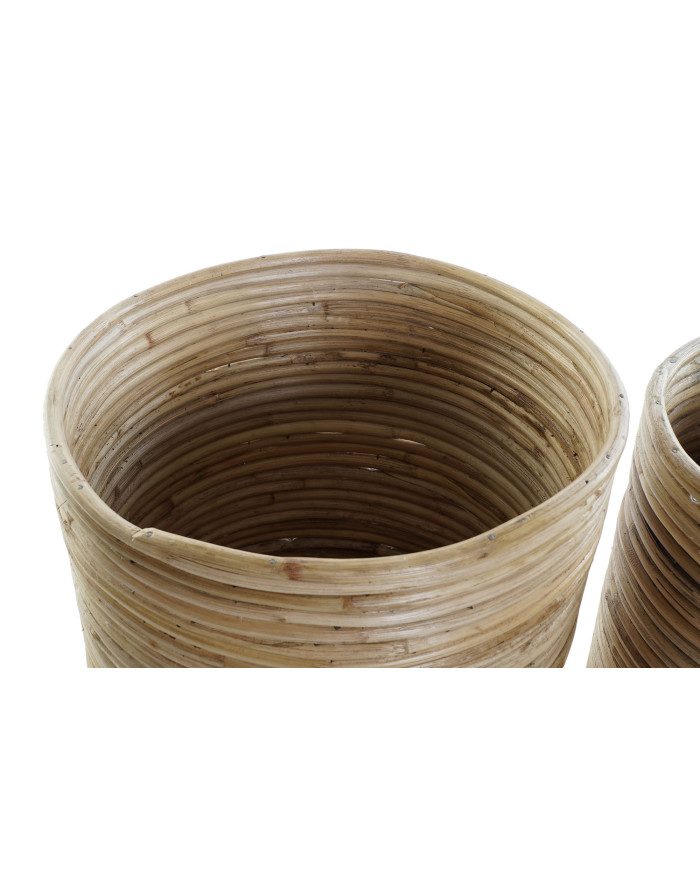MACETERO SET 3 RATAN 31X31X30,5 NATURAL MARRON