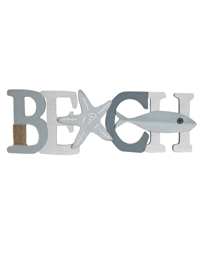 DECORACION PARED MDF METAL 61X2,5X20 BEACH