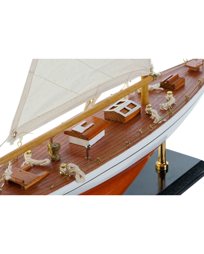 BARCO MADERA ALGODON 42X9X60 MARRON