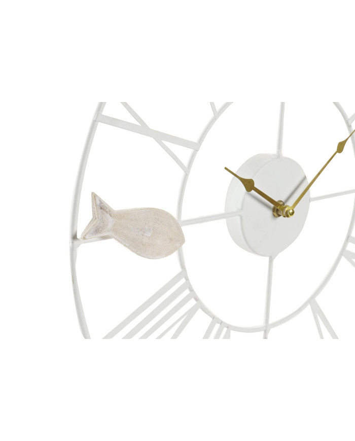 RELOJ PARED METAL MDF 39X3,5X39 PECES BLANCO