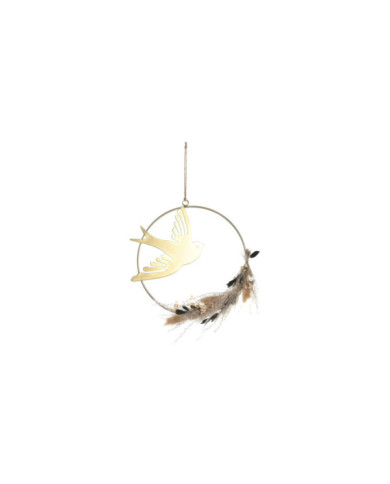 DECORACION PARED METAL 25X3X35 GOLONDRINA