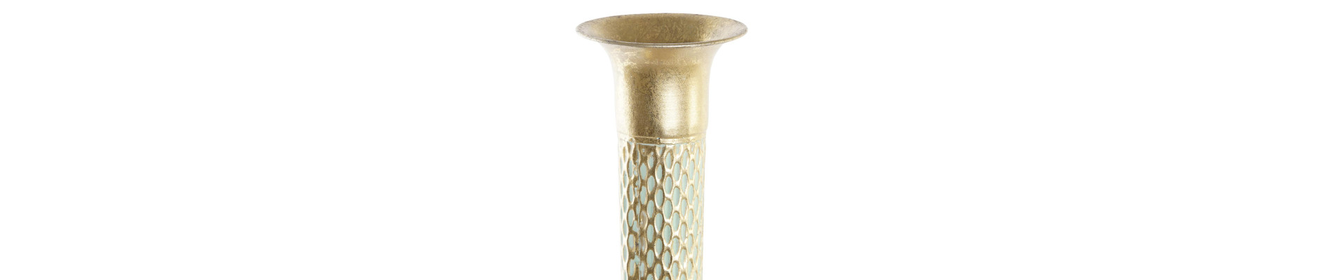 JARRON METAL 20X20X63 DORADO