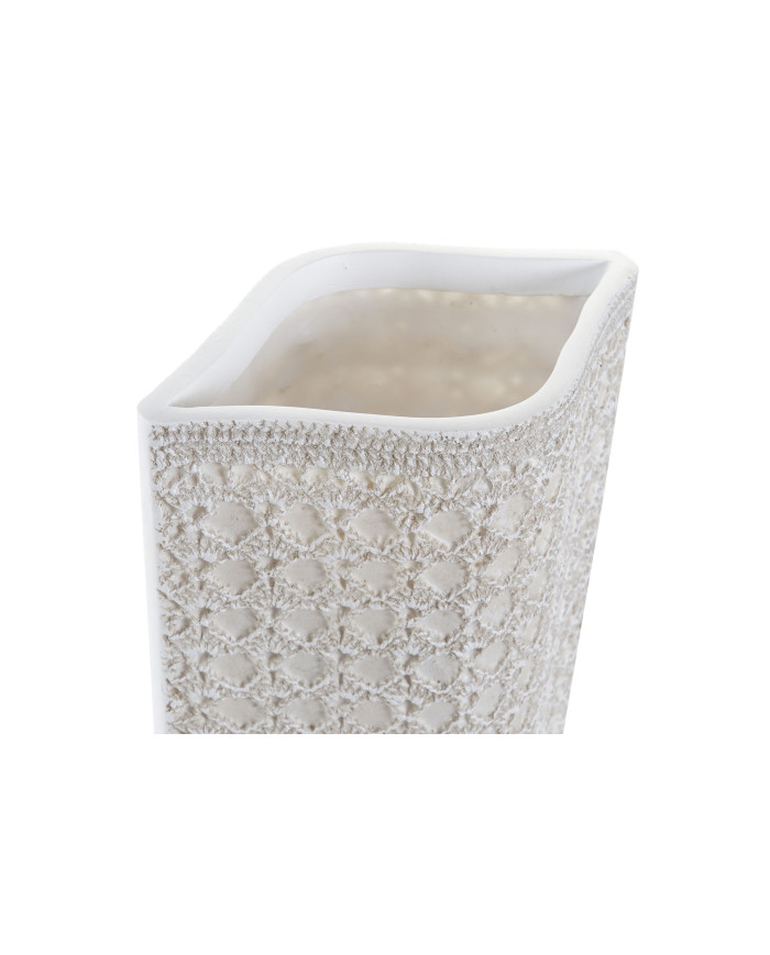 JARRON RESINA 17X10X47 BLANCO