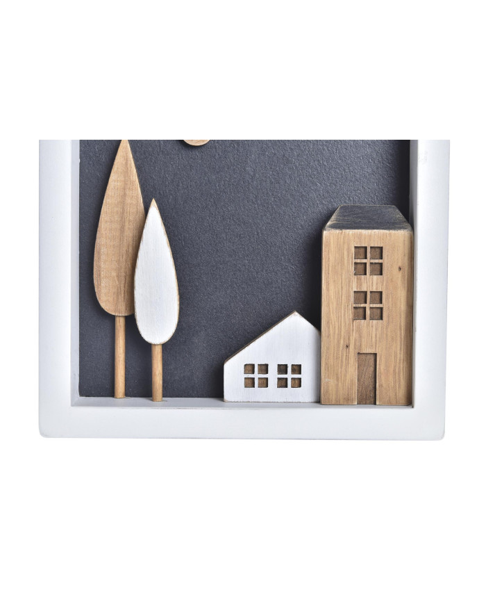 DECORACION MADERA 15X3,5X15 CASAS BLANCO