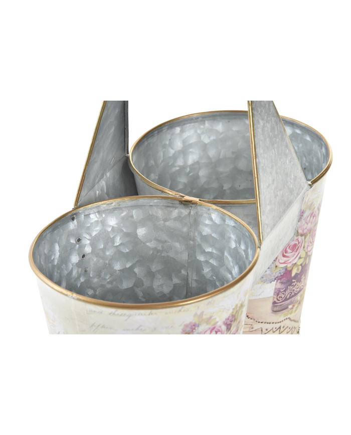 MACETERO METAL 24X12X23 LOVE ROSA