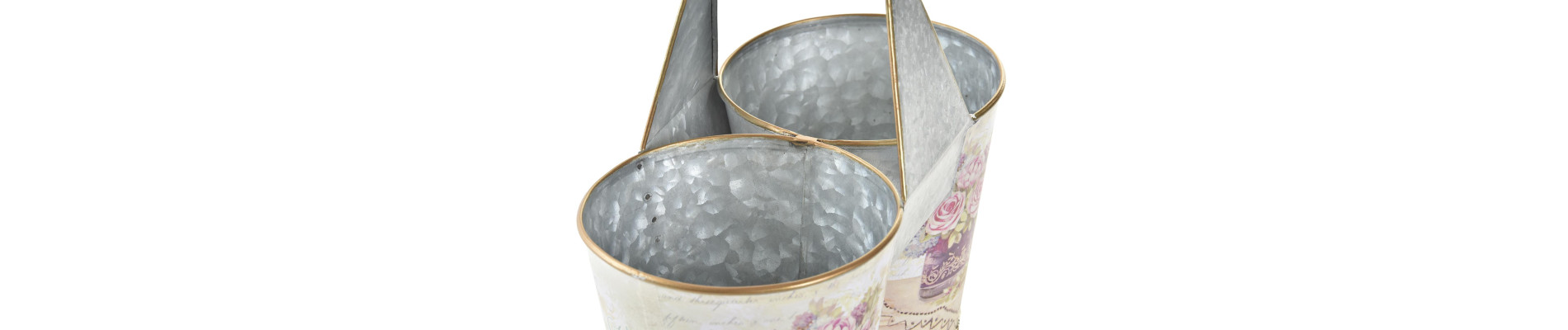 MACETERO METAL 24X12X23 LOVE ROSA