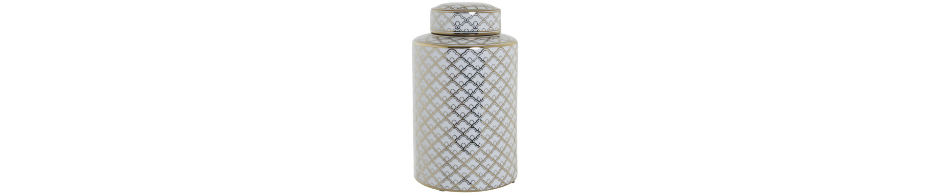 JARRON PORCELANA 14X14X21,5 DORADO