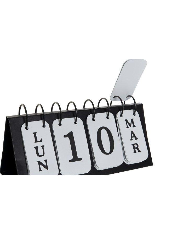 CALENDARIO METAL 27X10X13,5 CALENDARIO METAL NEGRO