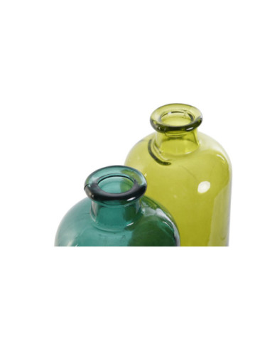 JARRON CRISTAL RECICLADO 10X10X32 1,5 L, 2 SURT.