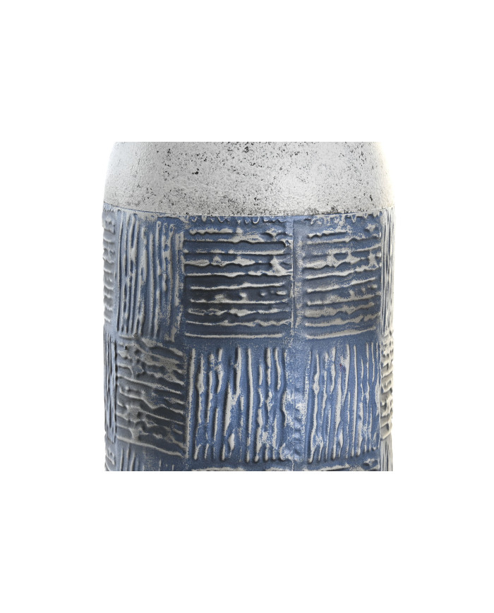 JARRON METAL 15X15X71 MOSAICO BICOLOR