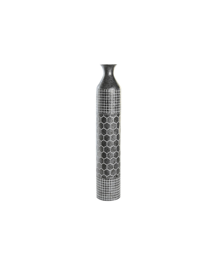 JARRON METAL 13X13X71 DESGASTADO GRIS
