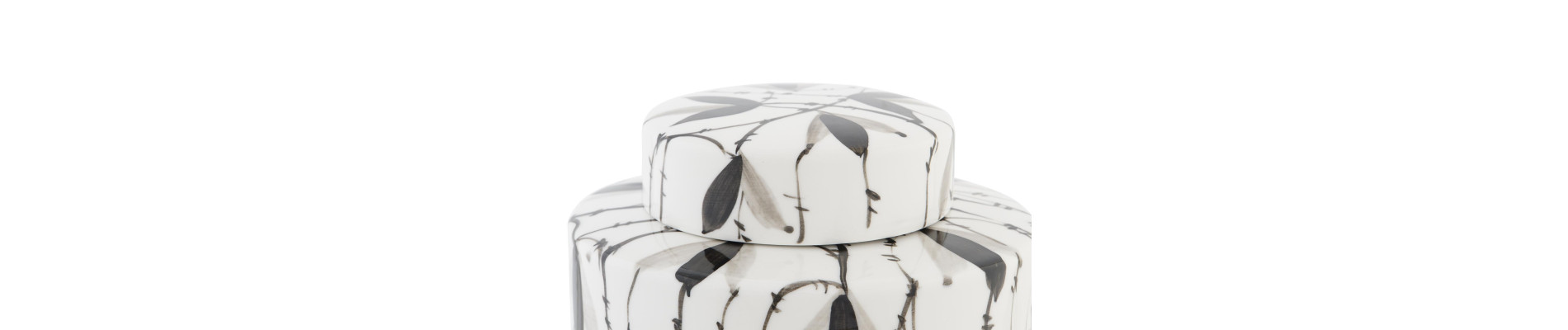 TIBOR PORCELANA 17X17X16 HOJAS BLANCO
