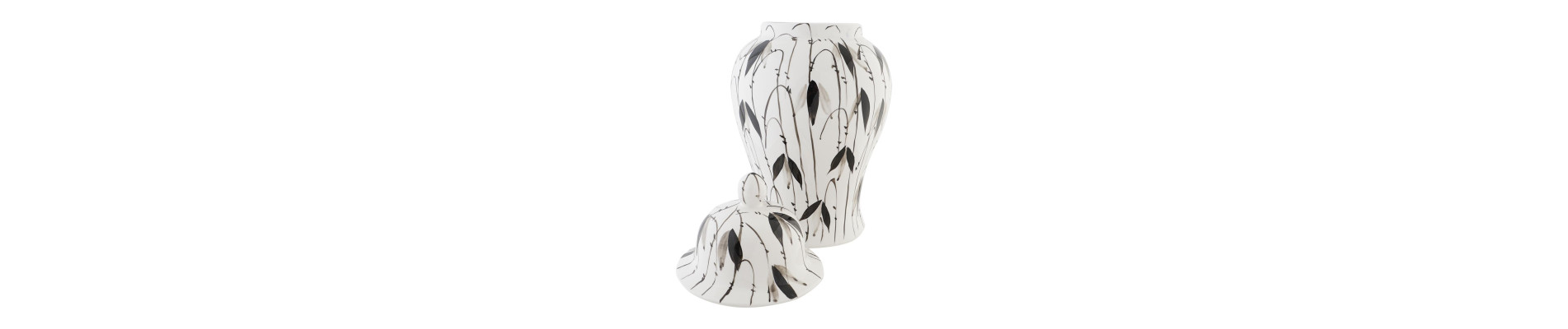 TIBOR PORCELANA 22X22X42 HOJAS BLANCO