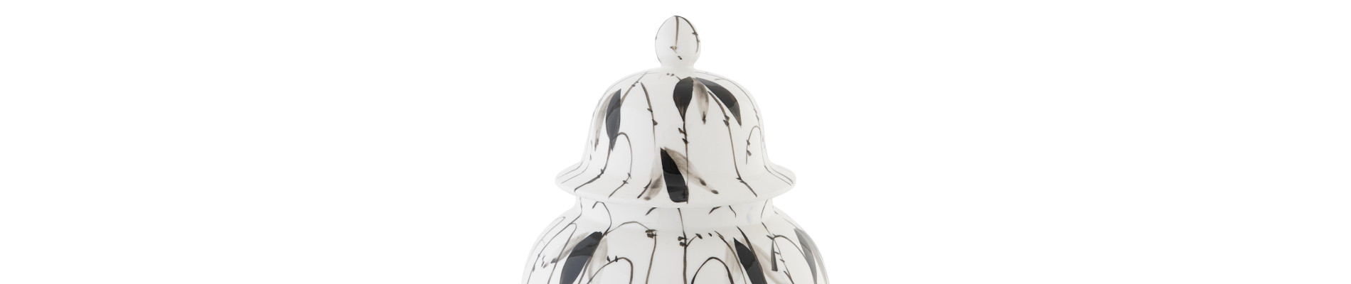 TIBOR PORCELANA 22X22X42 HOJAS BLANCO