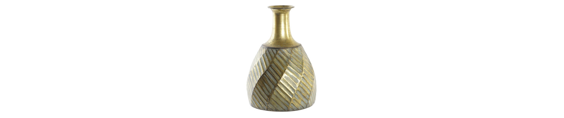 JARRON METAL 22X22X33 DORADO