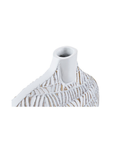 JARRON RESINA 27X11X31 BLANCO
