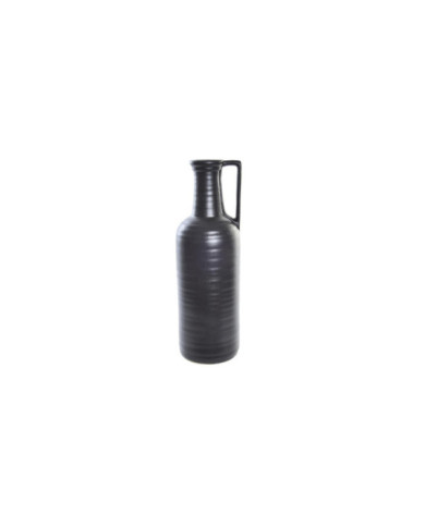 JARRON PORCELANA 13X13X40 MATE NEGRO