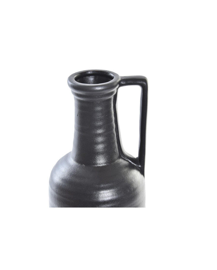 JARRON PORCELANA 13X13X40 MATE NEGRO