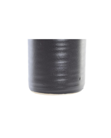 JARRON PORCELANA 13X13X40 MATE NEGRO