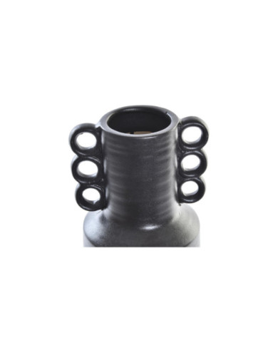 JARRON PORCELANA 15X15X32 MATE NEGRO