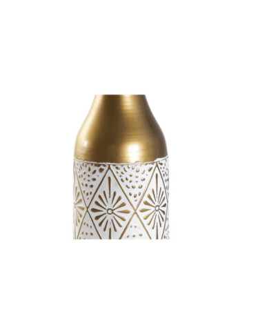 JARRON METAL HIERRO 14X14X62,5 BLANCO