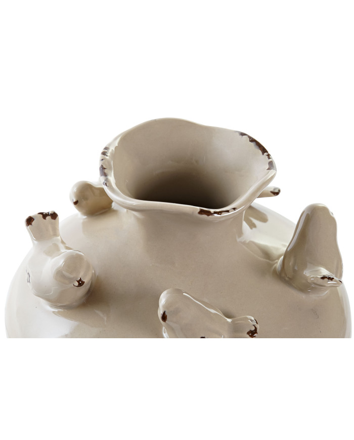 JARRON PORCELANA 14,5X14,5X12 PAJAROS 2 SURT.