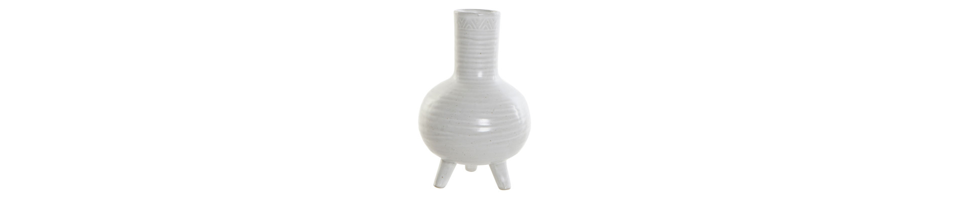 JARRON CERAMICA 13,5X13,5X20,5 BLANCO
