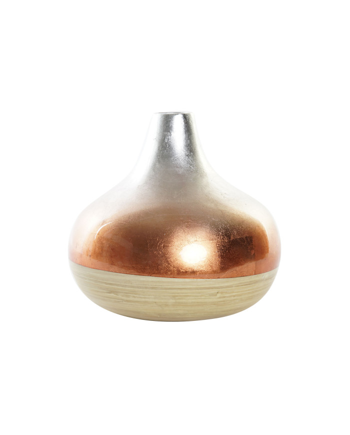JARRON NACAR BAMBU 24X24X23 NATURAL BICOLOR